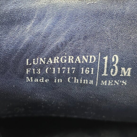 Cole Haan Lunargrand Mens Shoes Black Leather Comfort Brogue Wingtip Oxford  13 - Picture 9 of 10